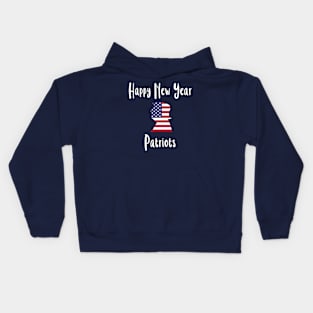 Happy New Year Patriotsfun Party Kids Hoodie